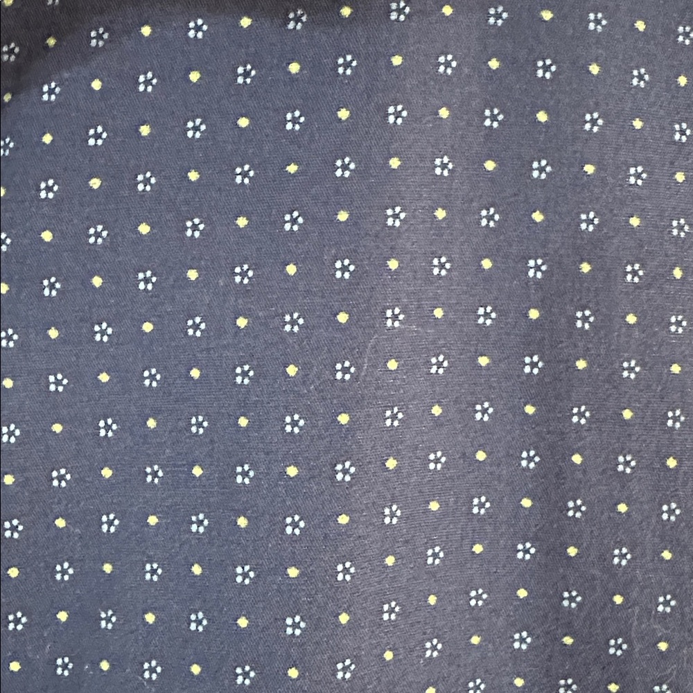 Banana Republic Men Navy Blue Light Blue Flower Long Sleeve Button Down Shirt XL - Picture 4 of 8